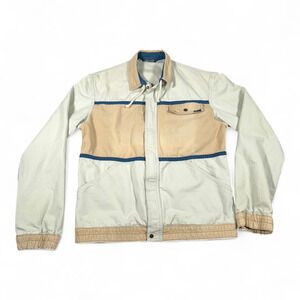 Vintage Pacific Coast Highway Jacket Adult MEDIUM Brown Colorblock Surfer 90s